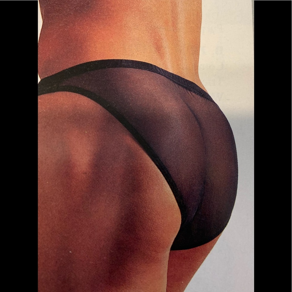 Sheer Bikini Brief Black. B057* - Picture 5 of 9